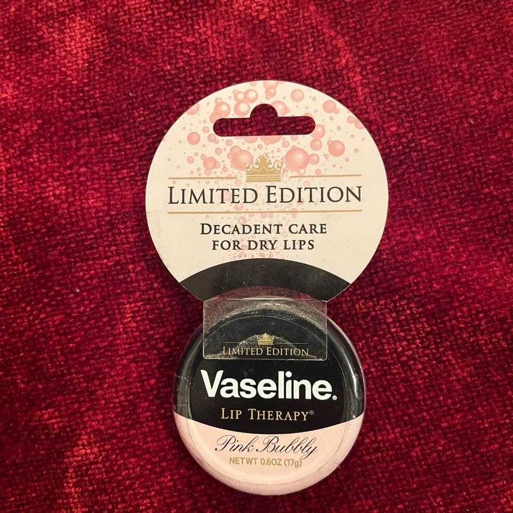 LIMITED EDITION Vaseline Lip Therapy Pink Bubbly – 0.6 oz Tin